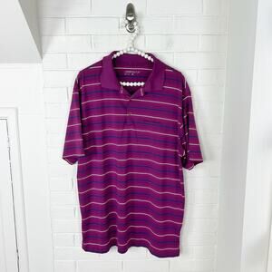 Nike Golf Men’s Dri Fit Striped Diablo Grande Polo Shirt Size L